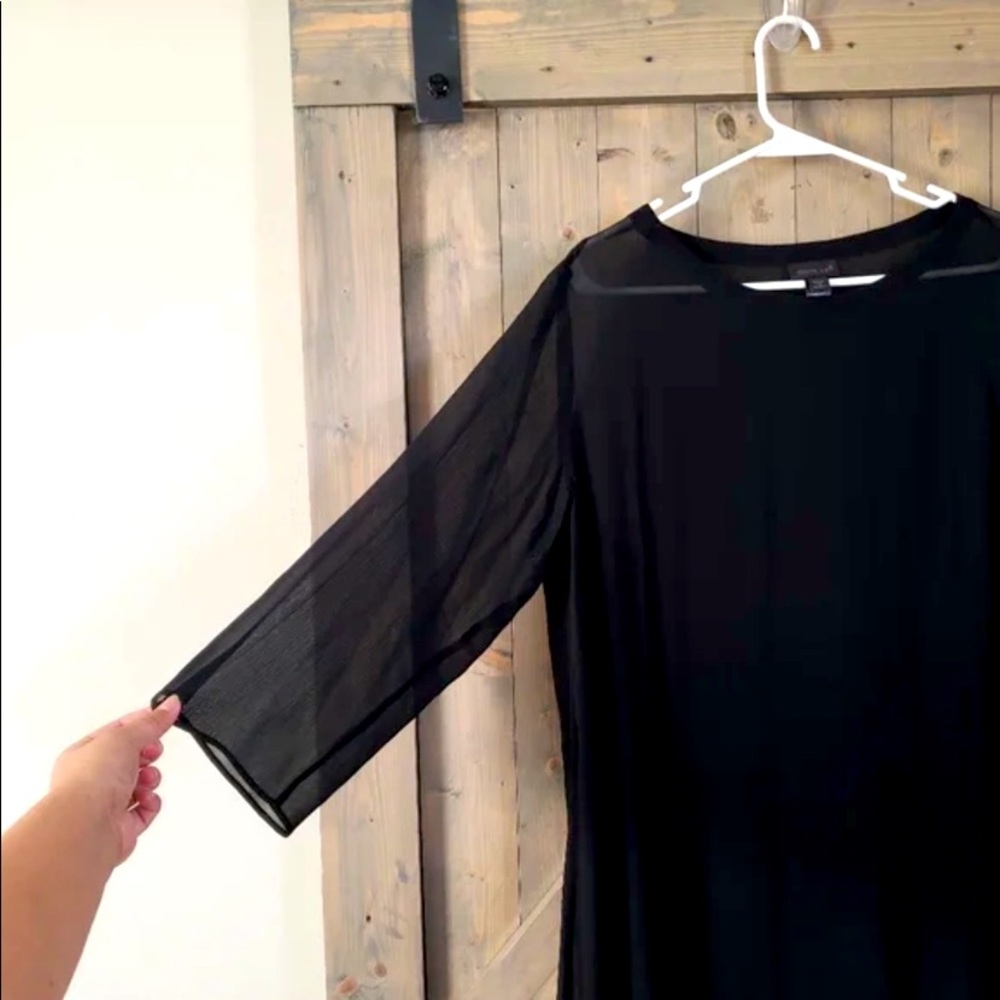 J.jill Wearever Black Silk Cover up Size 1X